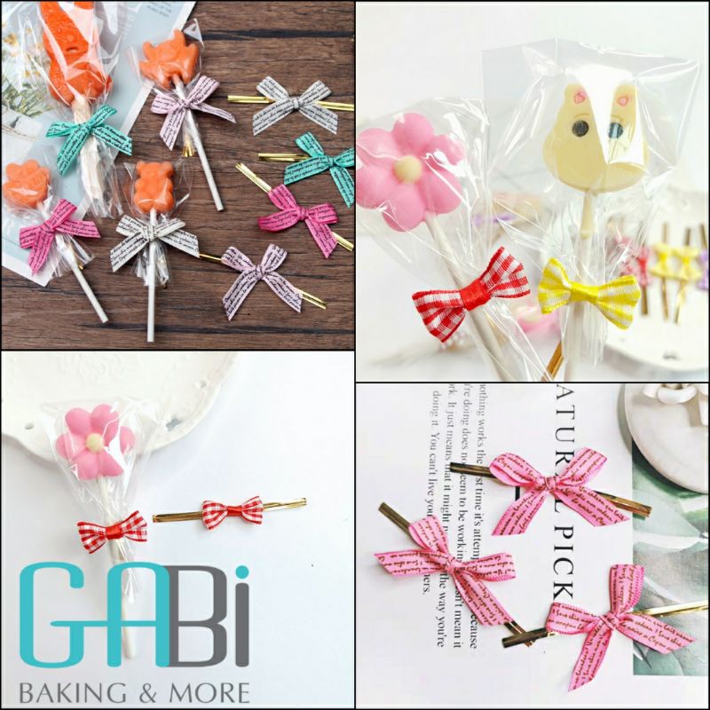 Set 20 chiếc dây kẽm nơ caro/chữ