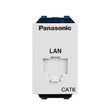 Ổ nhân mạng RJ45 CAT5 CAT6 Panasonic WEV2488SW WEV24886SW có màng che