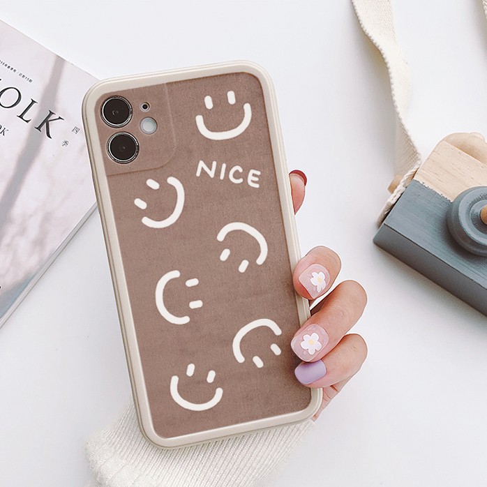 Ốp lưng iphone viền nổi bóng mặt smile 5/6/6plus/6s/6splus/7/7plus/8/8plus/x/xr/xs/11/12/pro/max/plus/promax -Awifi U2-3