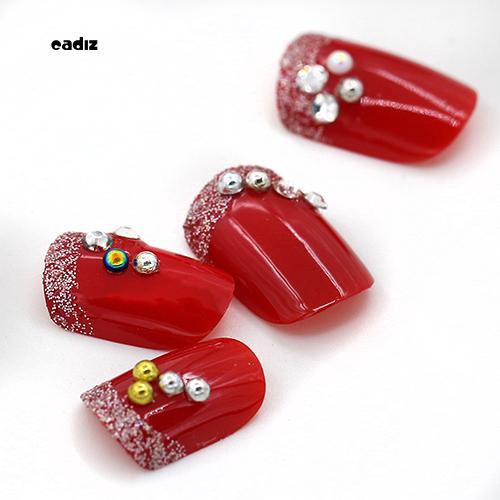 [Hàng mới về] Hộp tròn nhiều ngăn đựng hạt acrylic màu vàng/bạc dùng trang trí móng tay tiện dụng