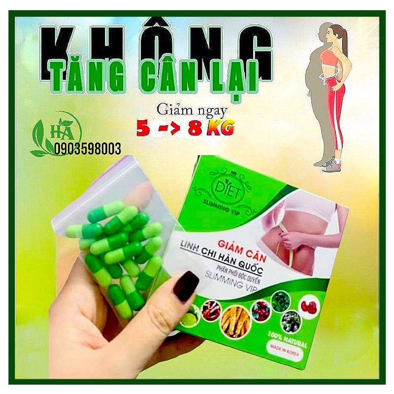 Giảm Cân Linh Chi Hàn Quốc Chính Hãng -Hộp 30Viên