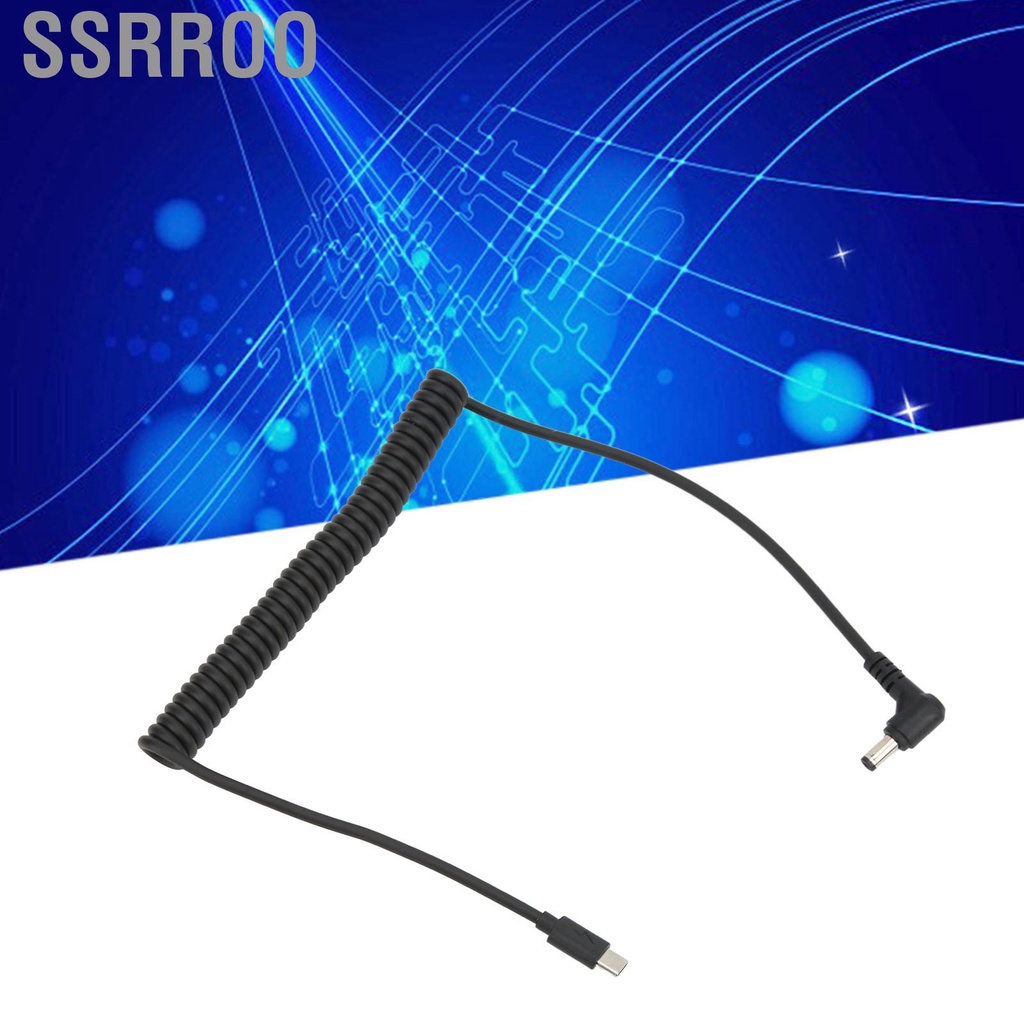 Ssrroo Laptop Charging Cable PD Line Type C to DC 5.5x2.5mm Notebook for 12V