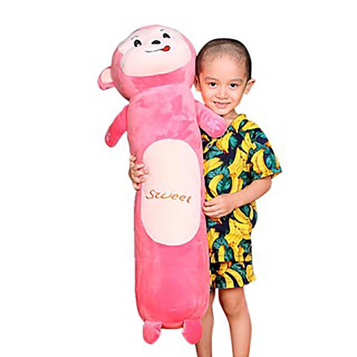 Gối ôm hình thú 1M, Gối ôm hình thú cho bé dễ thương vải nhung mềm mịn