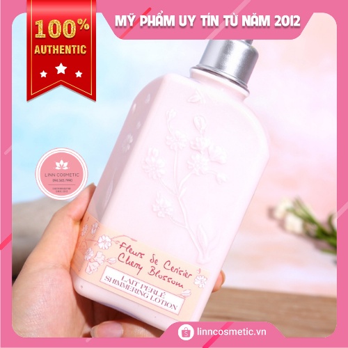 Sữa Dưỡng Thể L'Occitane Cherry Blossom Shimmered Lotion Hương Hoa Anh Đào 250ml