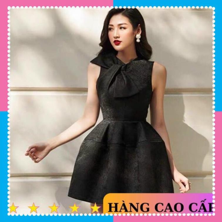 [SẢN PHẨM CHẤT LƯỢNG] Đầm dáng xoè đầm gấm sang trọng vai nơ dự tiệc đi chơi dạo phố công sở - MN128 | BigBuy360 - bigbuy360.vn