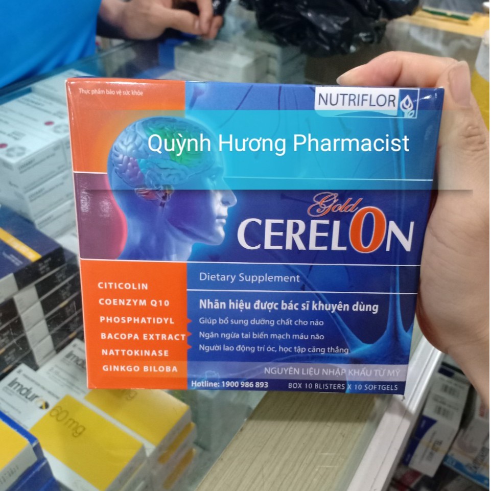 Viên uống CERELON GOLD giúp bổ não hoạt huyết