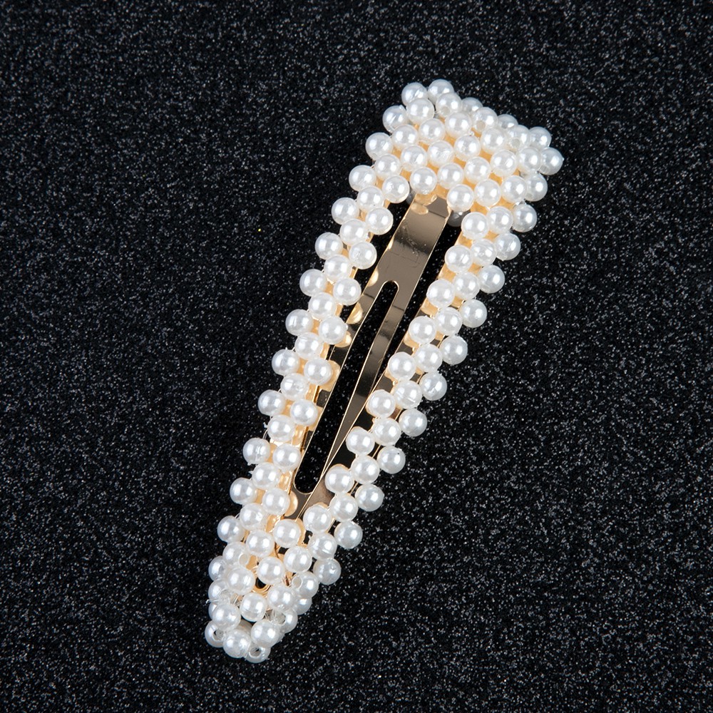 Kẹp tóc đính ngọc trai nhân tạo thiết kế thời trang dành cho nữ