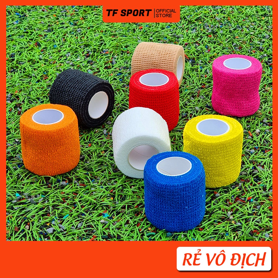 Băng keo thể thao đá bóng quấn cổ chân cổ tay đầu gối hỗ trợ thi đấu và tập luyện | TF Sport