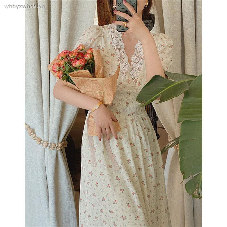 Đầm ôm Dáng Dài Cổ Chữ V Phong Cách Retro | BigBuy360 - bigbuy360.vn