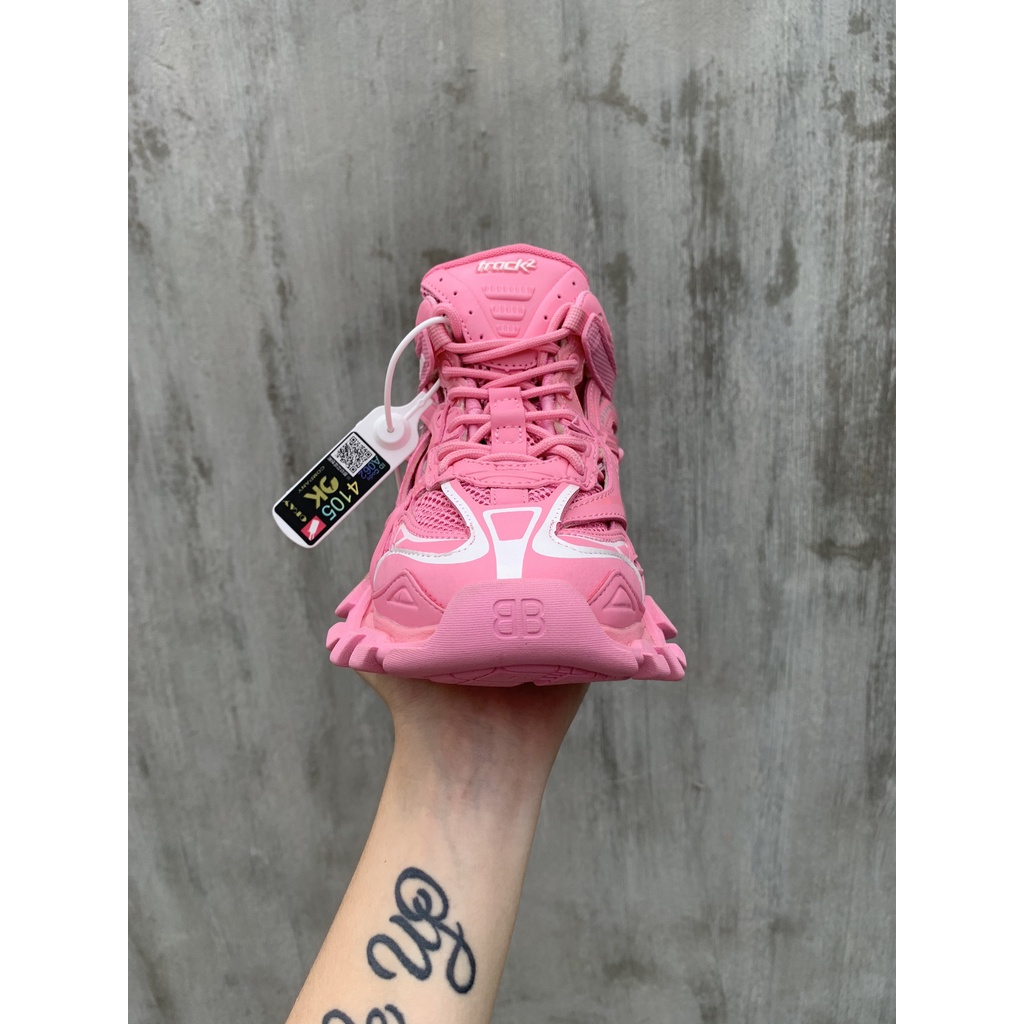 Giày Thể Thao Nam Nữ Sneaker Track 2.0 Màu Hồng