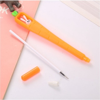 [Bút cute các mẫu] Combo 5 Bút Thỏ Cà Rốt