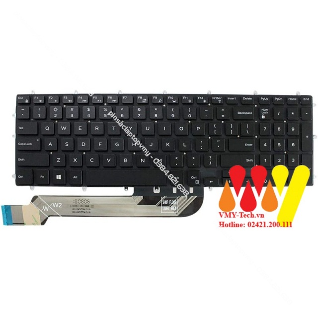Bàn phím laptop Dell Inspiron 15 5000 5566 5558 5559 5555 5748 5749 5758 NEW 100%