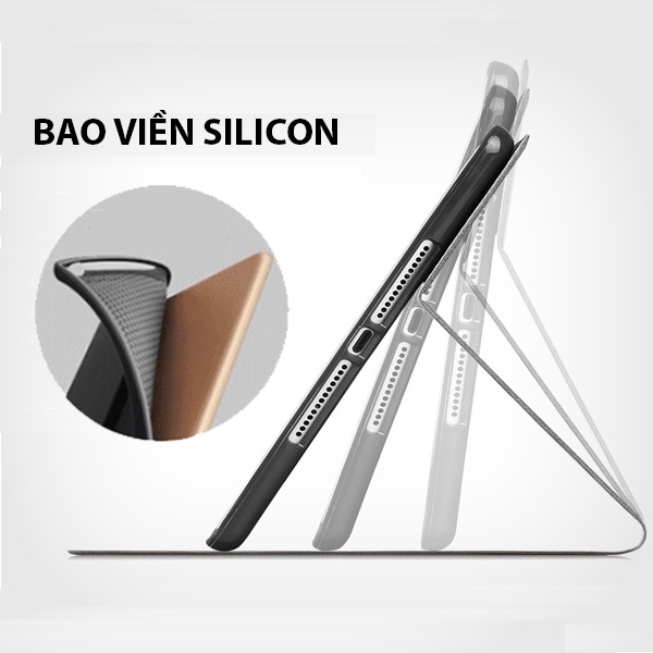 [Viền Silicone] Ốp iPad, Bao Da iPad Hoạt Hình