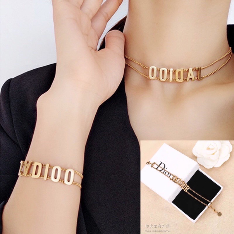 Mẫu Mới Choker , Vòng côt tiểu thư, Hàn quốc Di0r đá dây mảnh sang chảnh Ảnh Thật, Hàng Có Sẵn Giao Hàng Nhanh Chóng