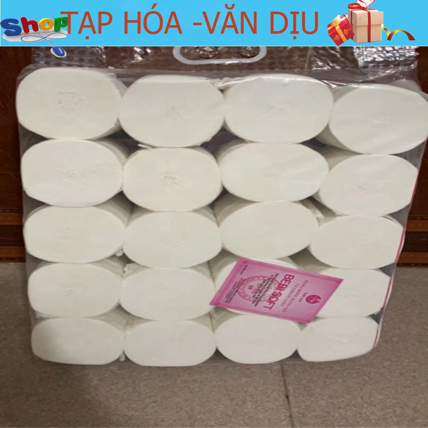 Giấy vệ sinh BebiSoft - Giấy Hà Nội 20 cuộn 1,3kg  ✅còn hàng ✅ tạp hóa Văn Dịu