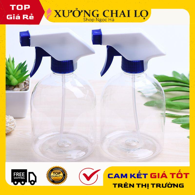 Chai Xịt Phun Sương ❤ GIÁ RẺ NHẤT ❤ [500ml] Chai nhựa pet Vòi Xịt Kính 500ml Lùn rỗng chiết mỹ phẩm, dung dịch .