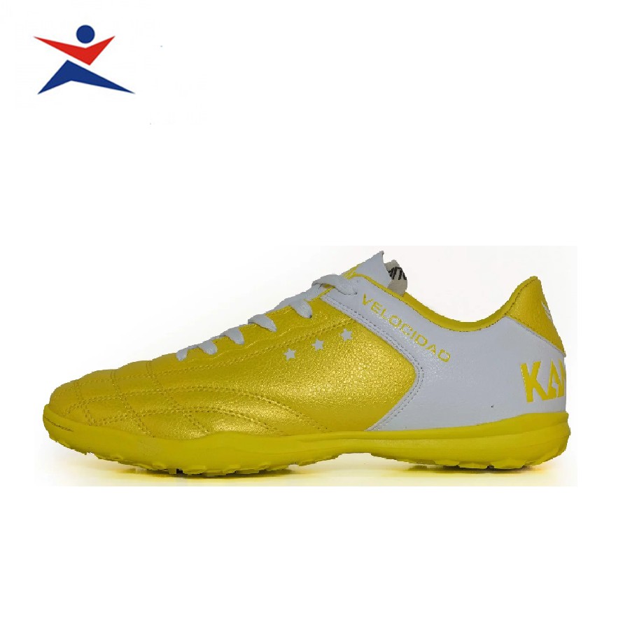 Giày đá bóng, giày sân cỏ nhân tao Kamito Velocidad 3 mẫu mới, bám sân tốt, giảm chấn hiệu quả, màu vàng đủ size