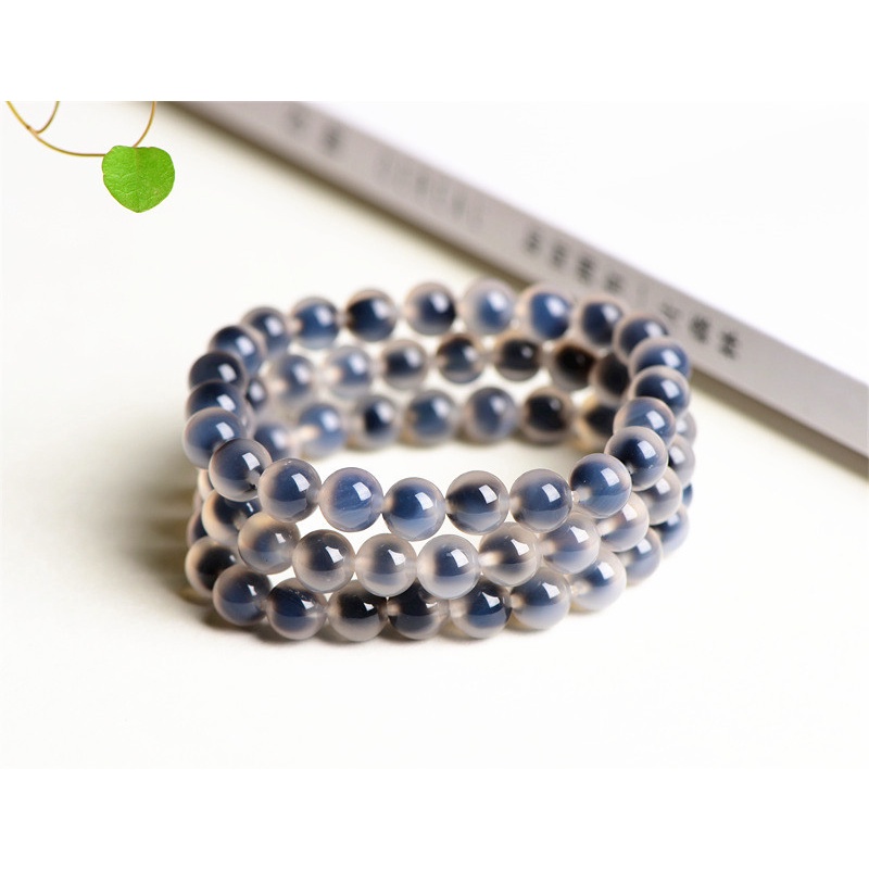 [Hàng Mới Về] Vòng Đeo Tay Mã Não Hình Trái Tim Màu Vàng / Xanh Dương / Đỏ Cho Nữ