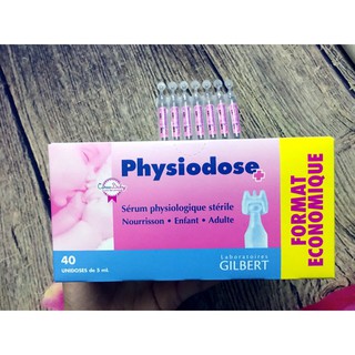 Nước Muối Hồng vệ sinh mắt mũi cho em bé Physiodose