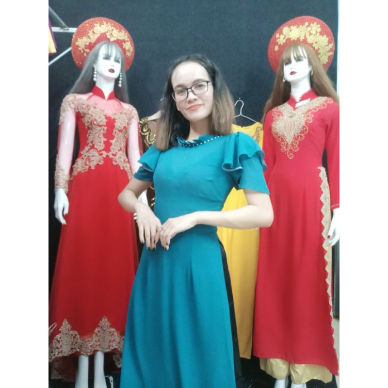 ÁO Dài XANH CÁNH DƠI