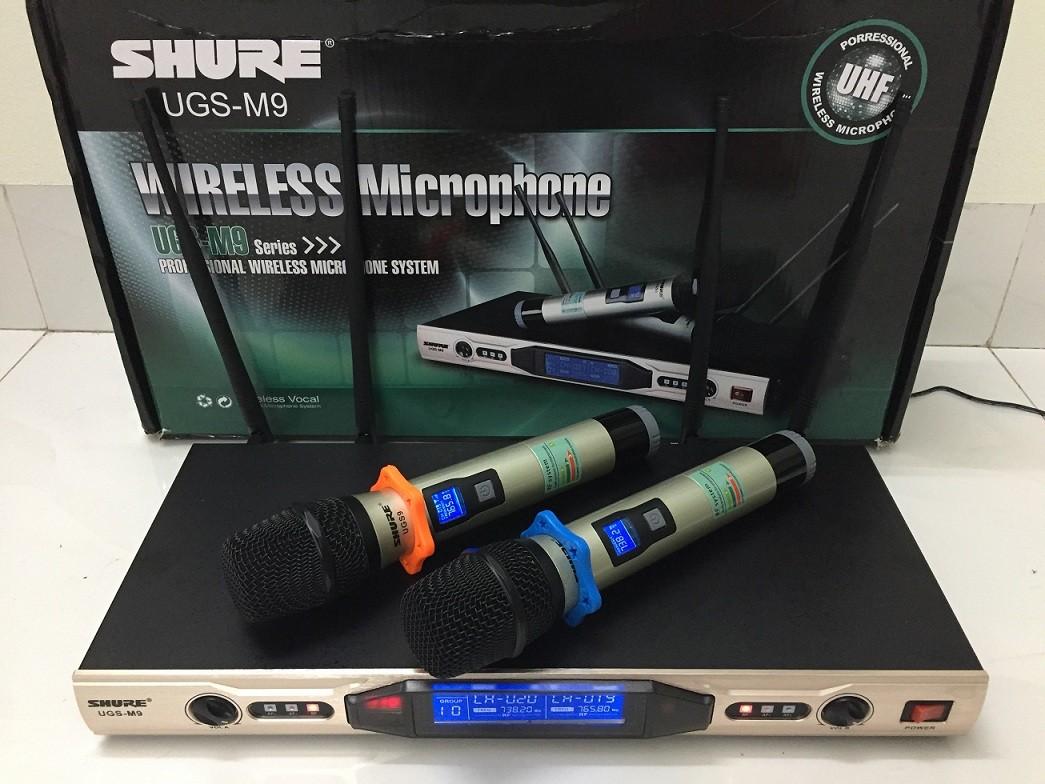 Micro karaoke không dây 4 râu Shure UGS M9