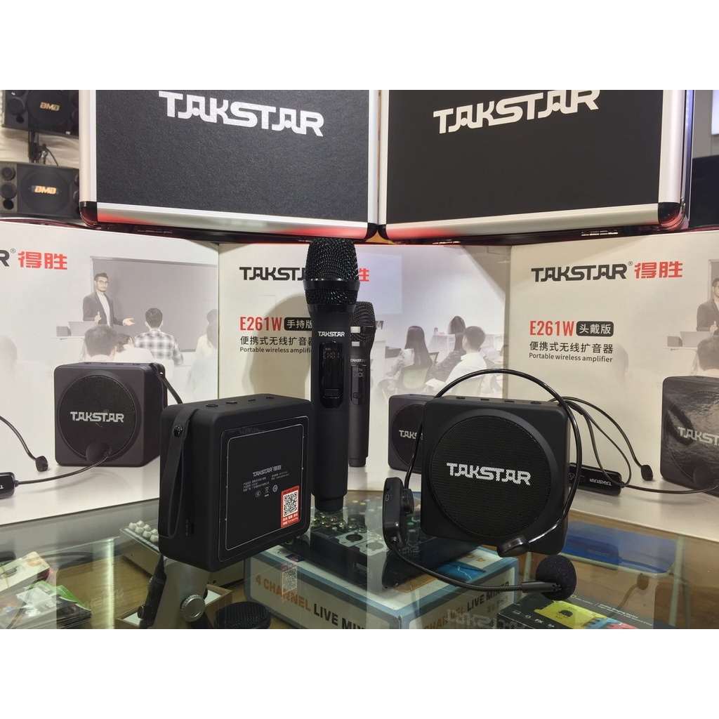 Máy trợ giảng không dây TAKSTAR E261W, khoảng cách truyền 40M, công suất cao 25W
