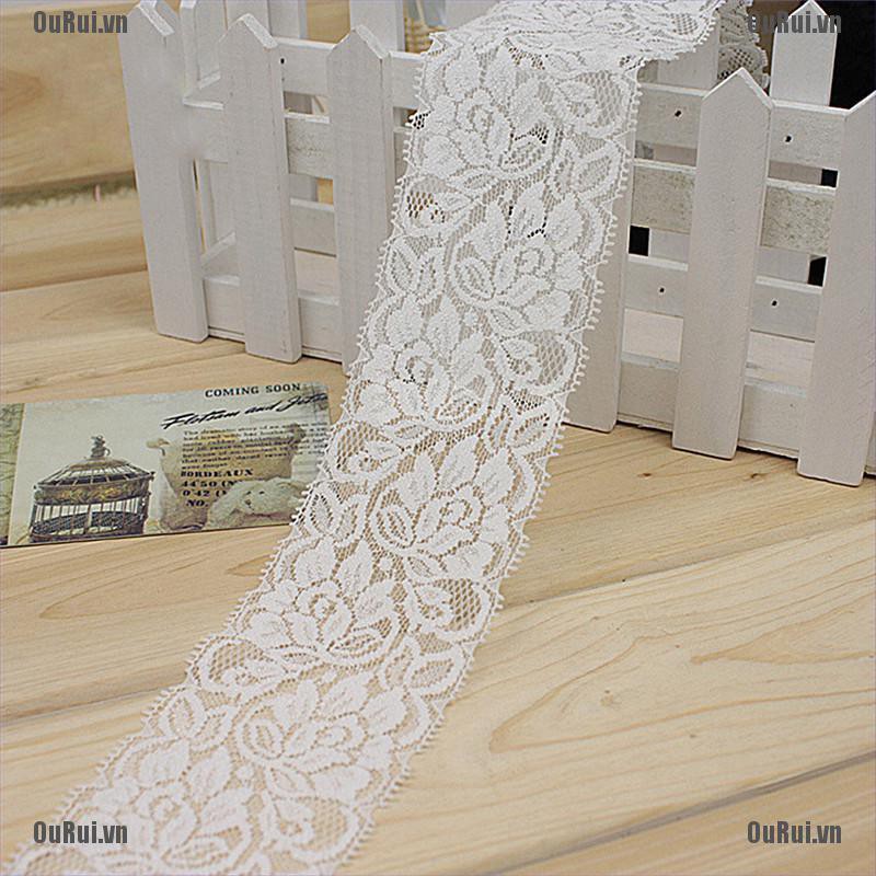 Dây ren hoa trang trí quần áo xinh xắn 6.5cm tiện lợi