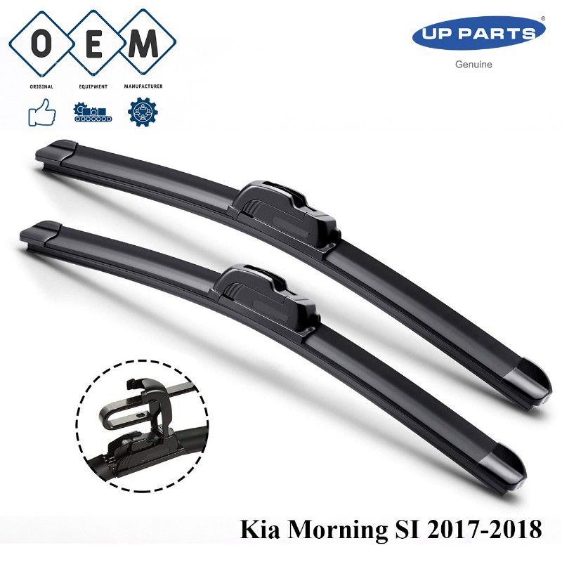 Bộ gạt mưa xương mềm xe Kia Morning SI 2017-2018
