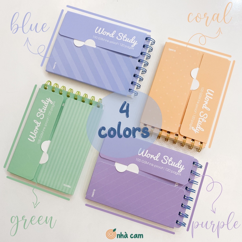 Sổ Học Từ Vựng Thông Minh Word Study Klong Nhà Cam