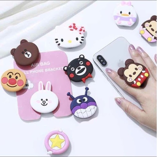 [Mã BUIV9KT3 giảm giá toàn Shop] Pop - giá đỡ điện thoại silicon siêu cute 🔆 Nhiều hình ngộ nghĩnh