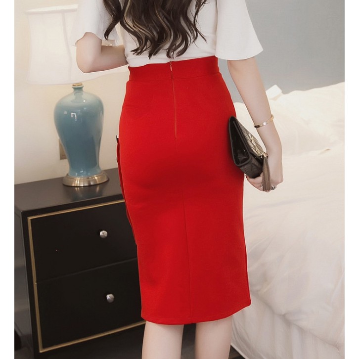 Chân váy bút chì 6 cúc CV-002i