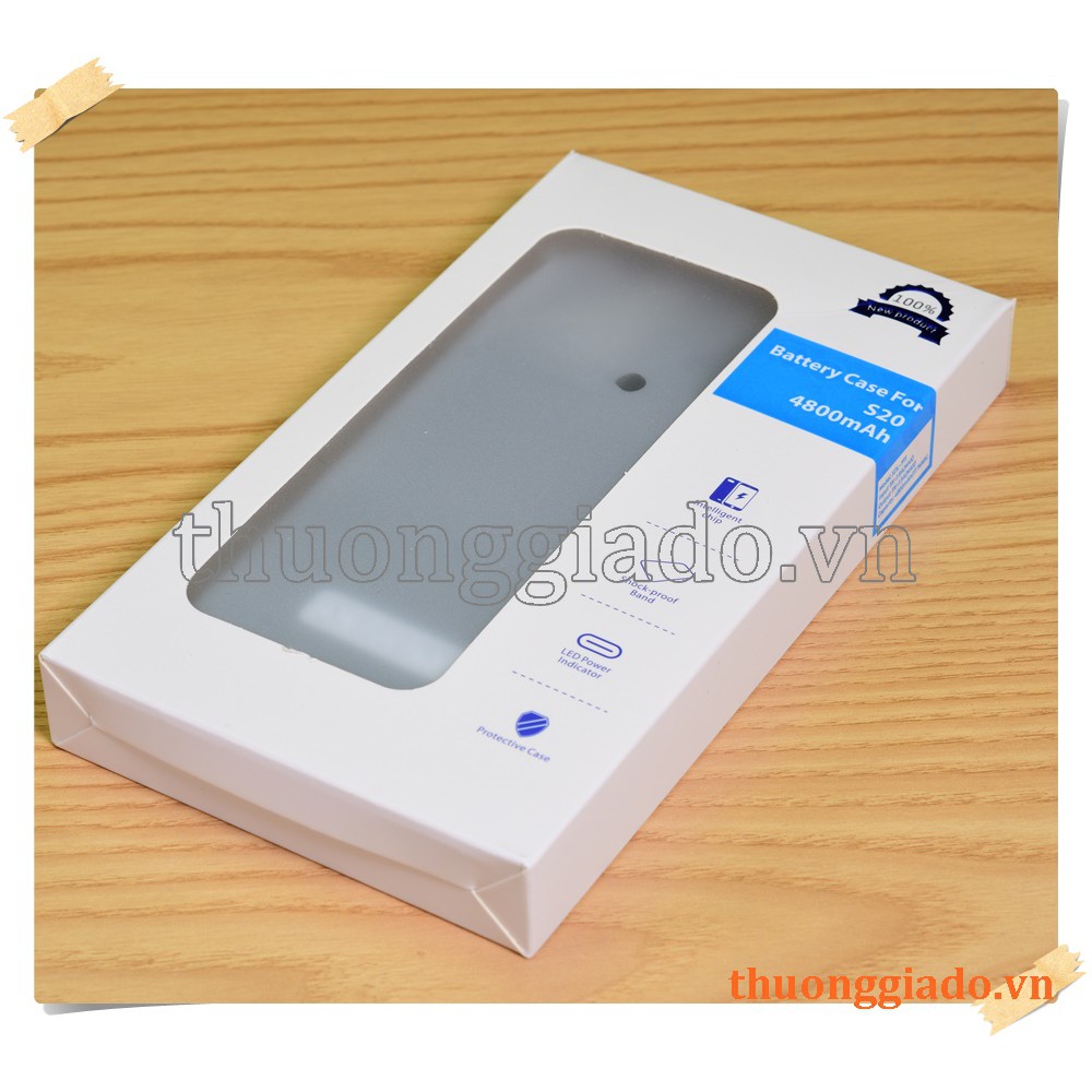 Ốp lưng kiêm pin dự phòng 4800mAh cho điện thoại Samsung Galaxy S20