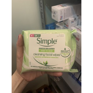 Khăn Giấy Ướt Tẩy Trang Tẩy Da Chết Simple 25 Tờ - 2201649