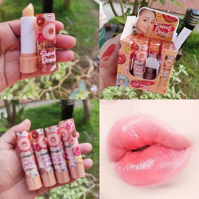 (Hàng Mới Về) Son Dưỡng Môi Hình Bánh DONUT Xinh Xắn
