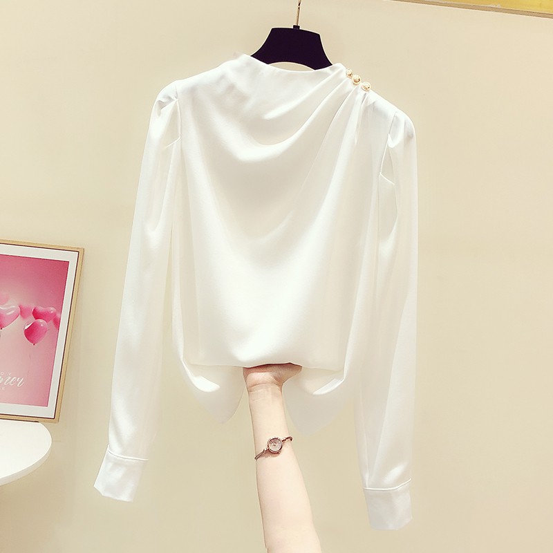ÁO SƠ MI SANG TRỌNG ĐÍNH NGỌC VAI CƯƠM