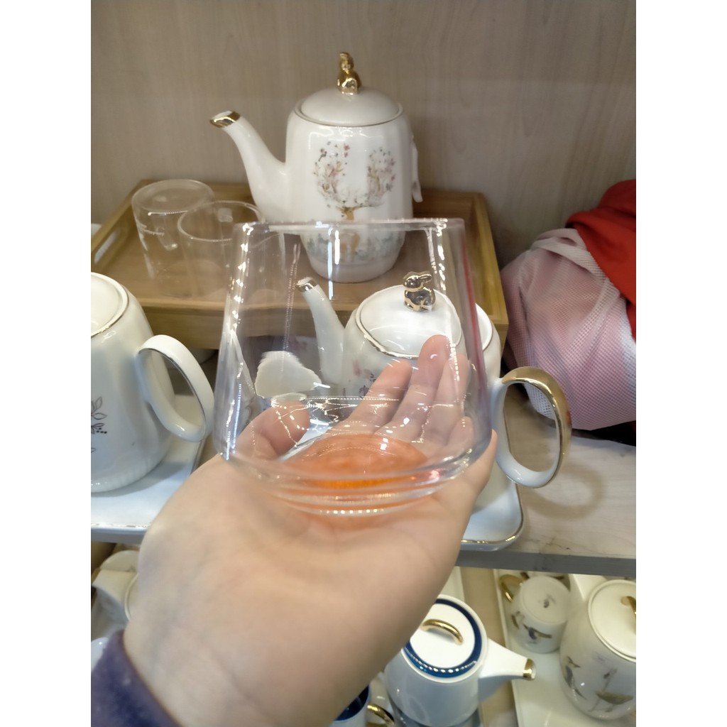 BỘ 6 CỐC THỦY TINH SẮC MÀU CAO CẤP 290ML-Bộ 6 Cốc - Ly uống rượu tây, uống nước,uống cafe