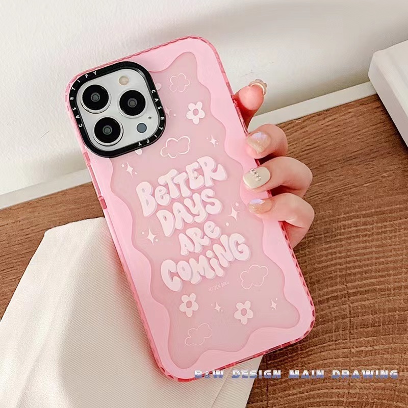 Ốp Điện Thoại Silicon Mềm Chống Sốc Màu Hồng Thời Trang Cho iPhone 14 13 12 11 Pro MAX 14 Plus IX XS MAX XR 7 8Plus