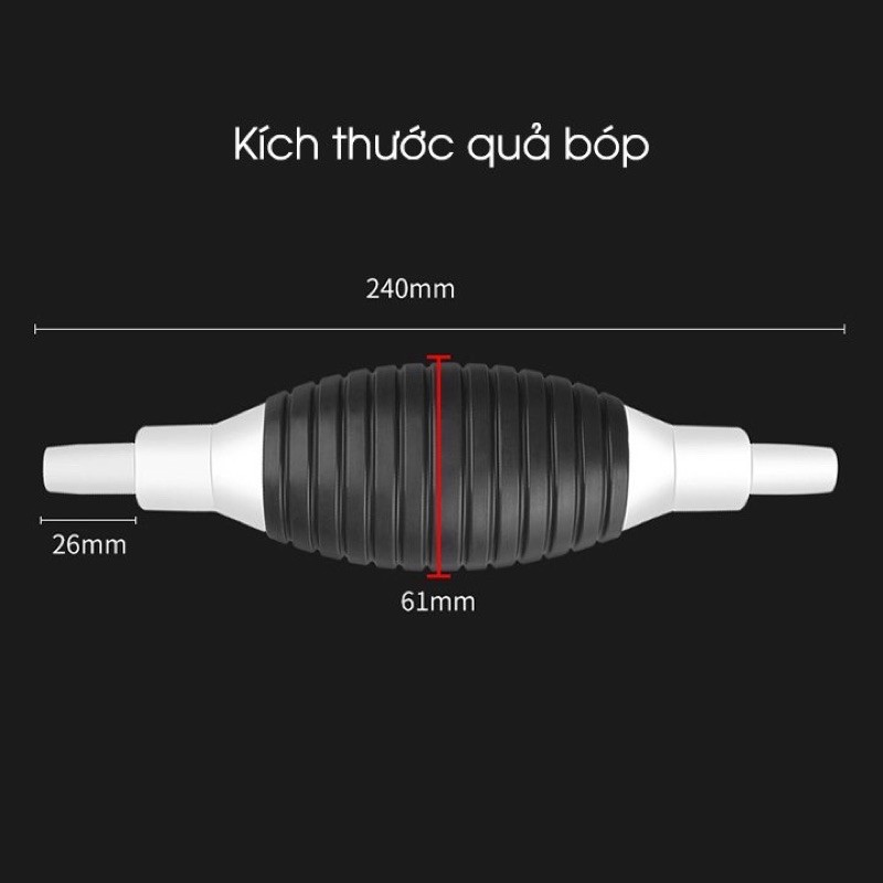 Ống hút xăng dầu chất lỏng bóp tay  Dụng cụ bơm hút rượu xăng dầu chất lỏng bóp tay
