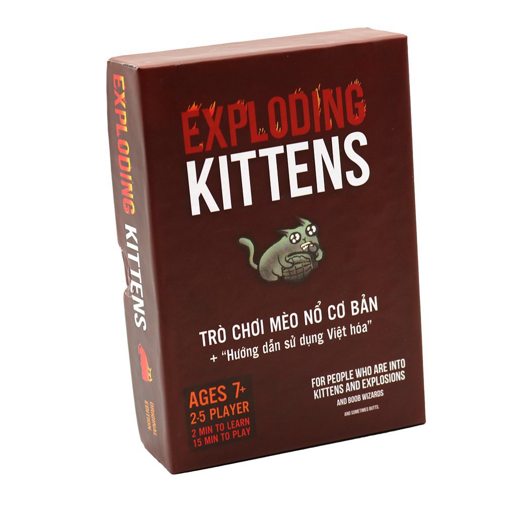 Bài mèo nổ Exploding Kittens board game việt hóa cho nhóm nhiều người chơi