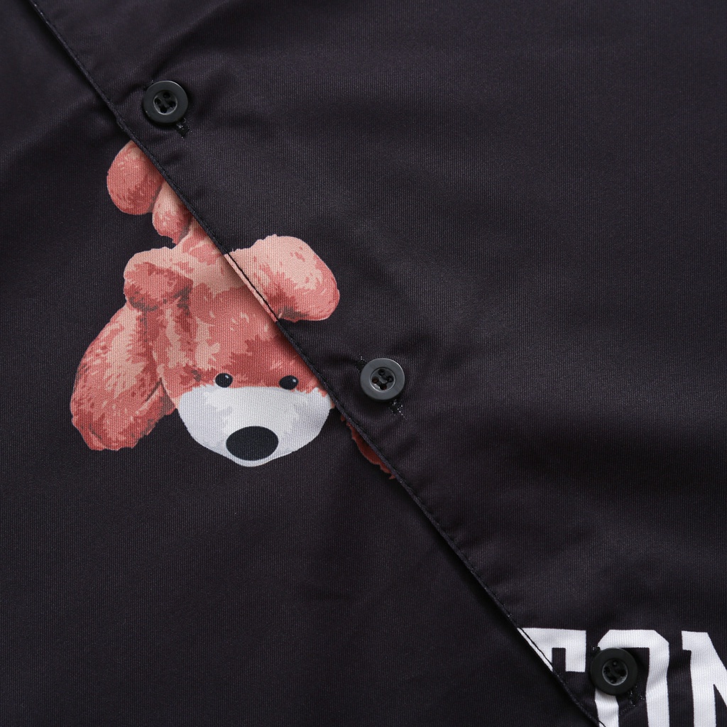 Áo Sơ Mi TOMSBEAR Nam/Nữ Fullbox, vải lụa thoáng mát, không nhăn, form regulafit, áo sơ mi tay ngắn