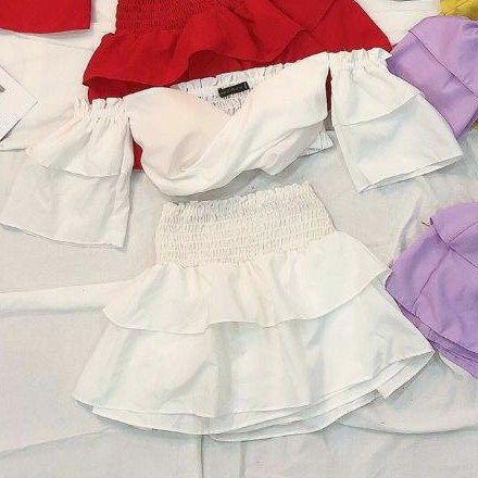 Sét áo nhún trễ vai sẵn mod ngực
