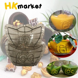 Khuôn tạo hình thỏi vàng chữ Tài - Lộc 80gram