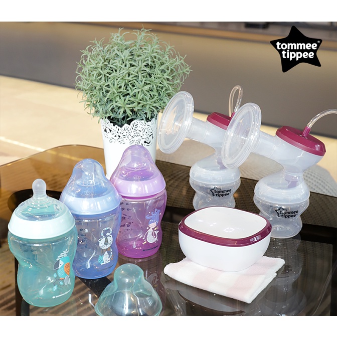 Bình sữa ty siêu mềm tự nhiên Tommee Tippee Closer to Nature PP 340ml-Xanh ngọc