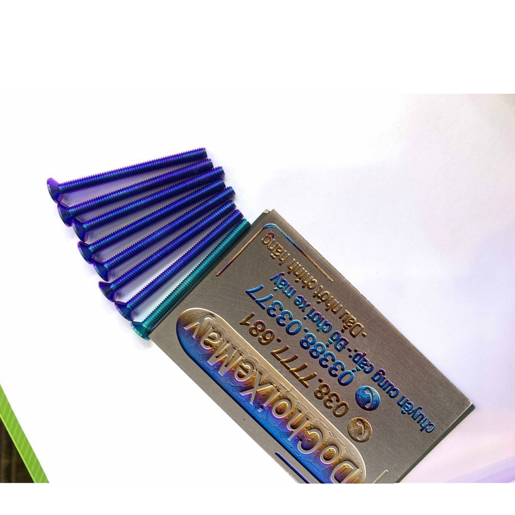 Ốc 4li45 dù Titan Gr5 , ốc nắp dầu bình dầu sau cho Sonic , Satria , Winner . DoChoiXeMay