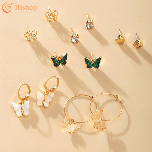 Bộ Khuyên Tai Nữ Trang Tạo Hình Độc Đáo