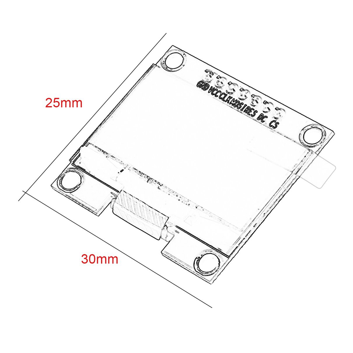 Mô Đun Màn Hình Lcd Oled 1.3-inch 7 Pin Sh1106 I2C Iic 128x64 Chuyên Dụng