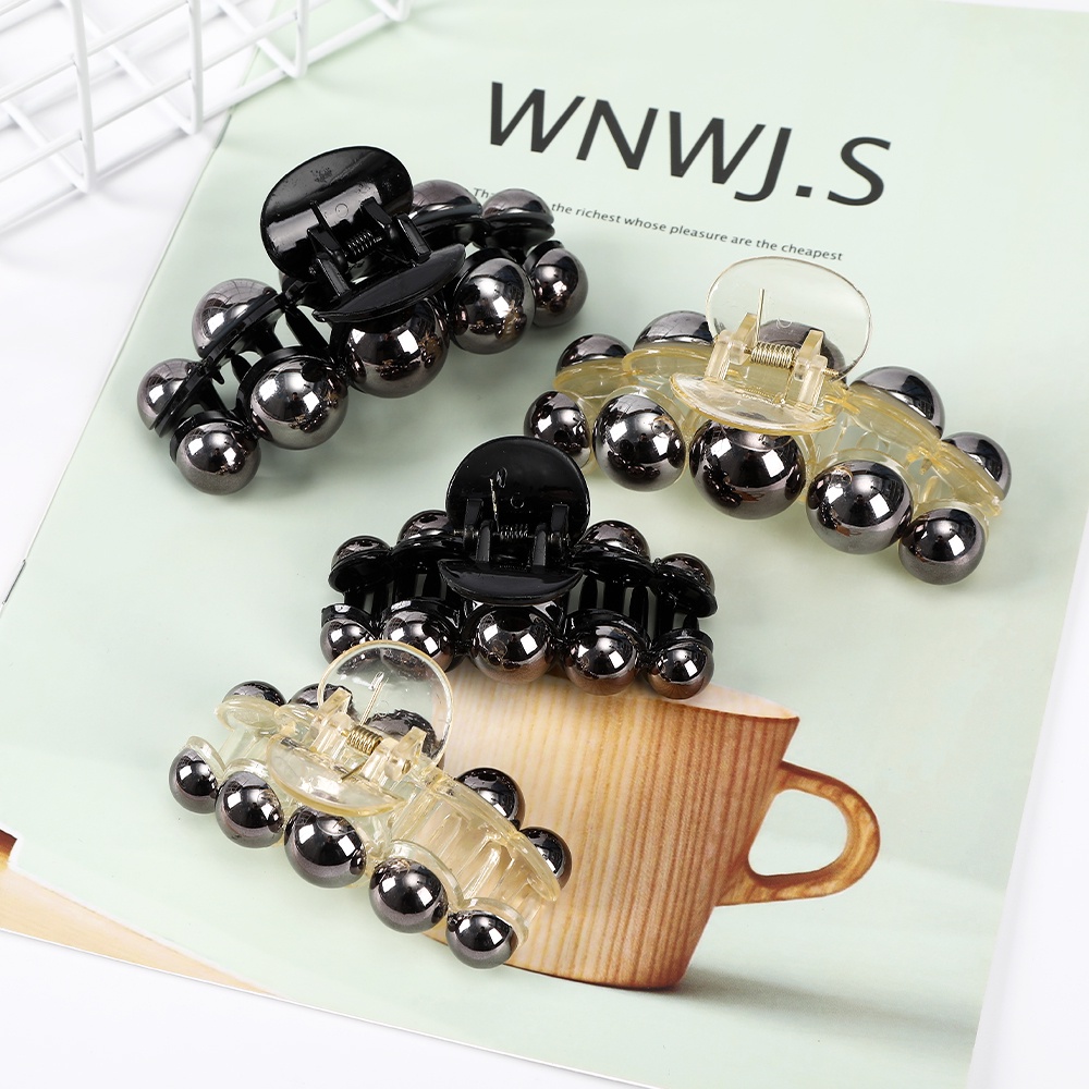 Kẹp tóc Haimeikang bằng acrylic màu trơn dễ phối đồ thời trang