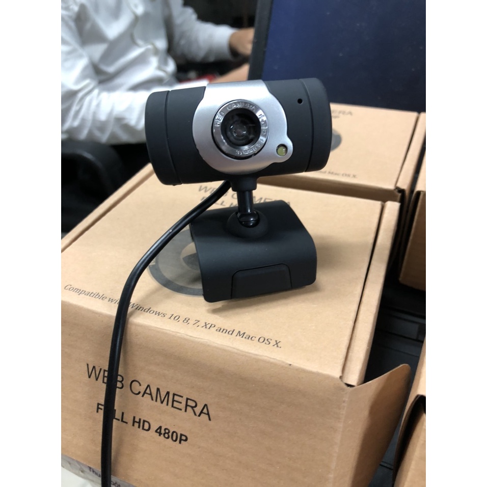 Webcam chân kẹp HD 480P- Học và Làm Việc Online Siêu Rõ Nét- Tích Hợp Micro- Đèn Led Trợ Sáng | WebRaoVat - webraovat.net.vn