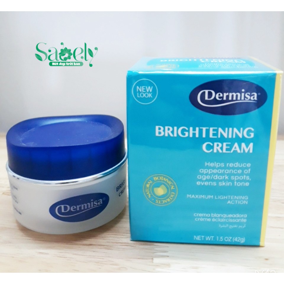 Kem nám Dermisa Brightening 42g từ Mỹ - Loại bỏ Nám, tàn nhang và dưỡng trắng hồng da