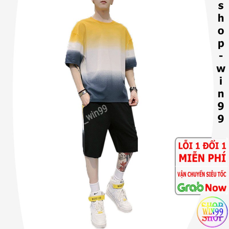 Quần Áo Thể Thao Nam 3 Tầng Loang Màu cổ tròn tay ngắn tập gym vải thun lạnh thoáng mát co giãn chuẩn form M01